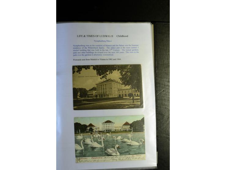 1840/1920, sehr interessante Sammlung ab Vorphila, außerdem etliche, auch bessere Ansichts- und Werbekarten, dekorative vorge