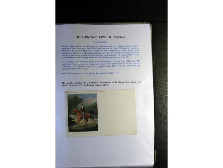 1840/1920, sehr interessante Sammlung ab Vorphila, außerdem etliche, auch bessere Ansichts- und Werbekarten, dekorative vorge