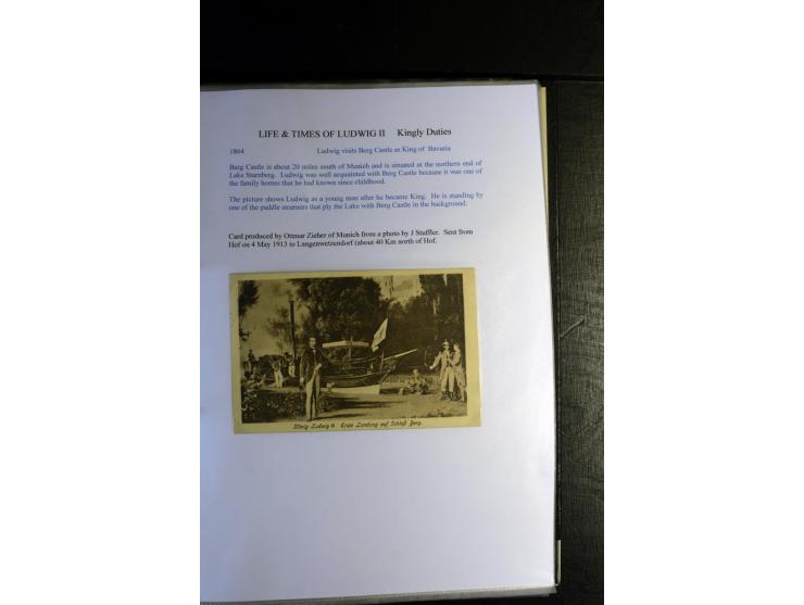 1840/1920, sehr interessante Sammlung ab Vorphila, außerdem etliche, auch bessere Ansichts- und Werbekarten, dekorative vorge