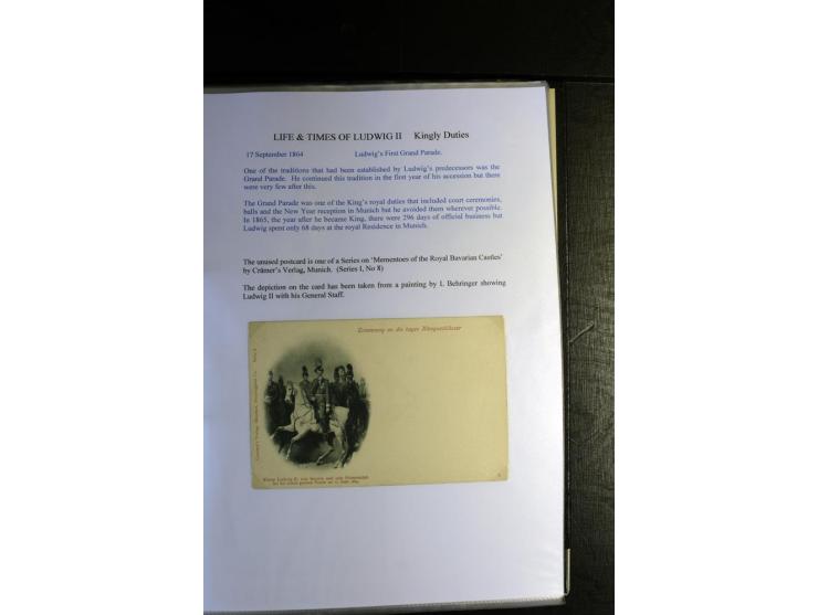 1840/1920, sehr interessante Sammlung ab Vorphila, außerdem etliche, auch bessere Ansichts- und Werbekarten, dekorative vorge