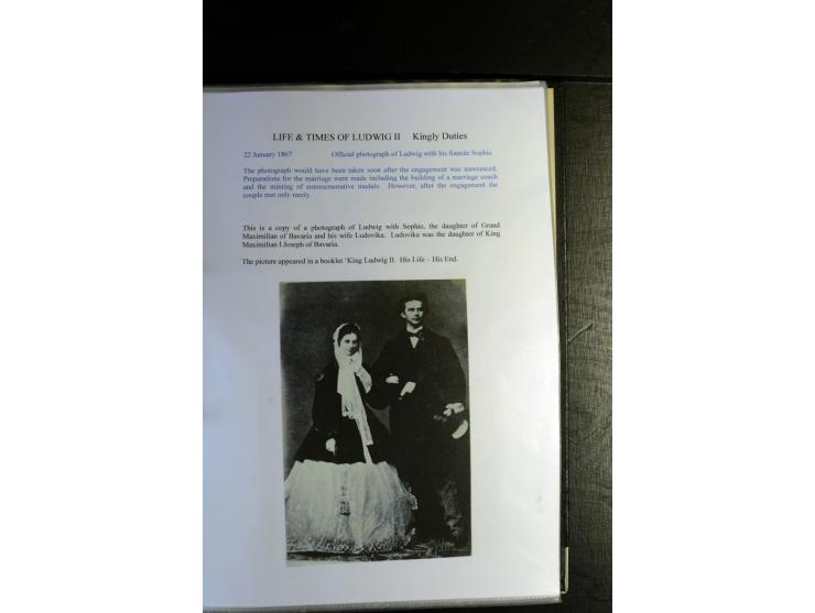 1840/1920, sehr interessante Sammlung ab Vorphila, außerdem etliche, auch bessere Ansichts- und Werbekarten, dekorative vorge