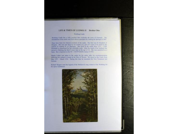 1840/1920, sehr interessante Sammlung ab Vorphila, außerdem etliche, auch bessere Ansichts- und Werbekarten, dekorative vorge