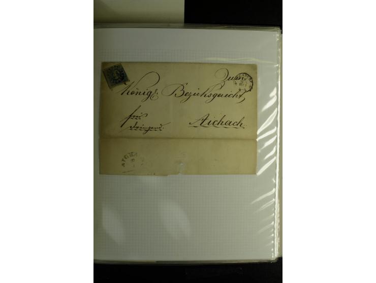 1840/1920, sehr interessante Sammlung ab Vorphila, außerdem etliche, auch bessere Ansichts- und Werbekarten, dekorative vorge