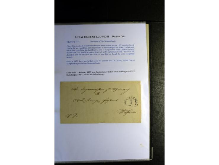 1840/1920, sehr interessante Sammlung ab Vorphila, außerdem etliche, auch bessere Ansichts- und Werbekarten, dekorative vorge