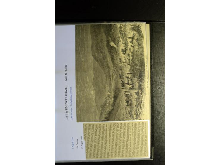 1840/1920, sehr interessante Sammlung ab Vorphila, außerdem etliche, auch bessere Ansichts- und Werbekarten, dekorative vorge