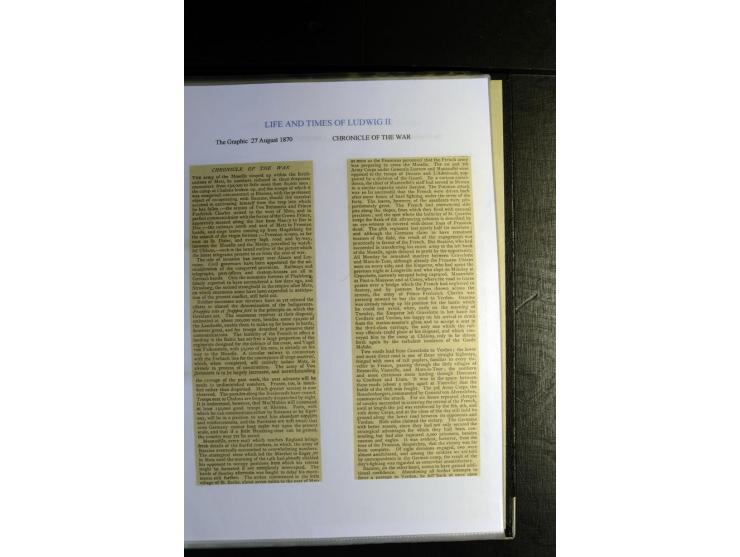 1840/1920, sehr interessante Sammlung ab Vorphila, außerdem etliche, auch bessere Ansichts- und Werbekarten, dekorative vorge