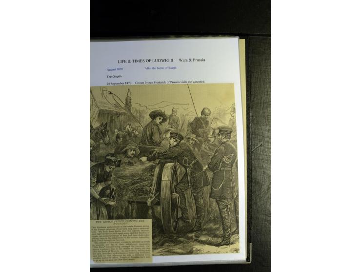 1840/1920, sehr interessante Sammlung ab Vorphila, außerdem etliche, auch bessere Ansichts- und Werbekarten, dekorative vorge