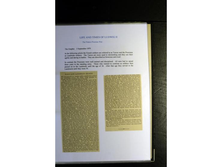 1840/1920, sehr interessante Sammlung ab Vorphila, außerdem etliche, auch bessere Ansichts- und Werbekarten, dekorative vorge