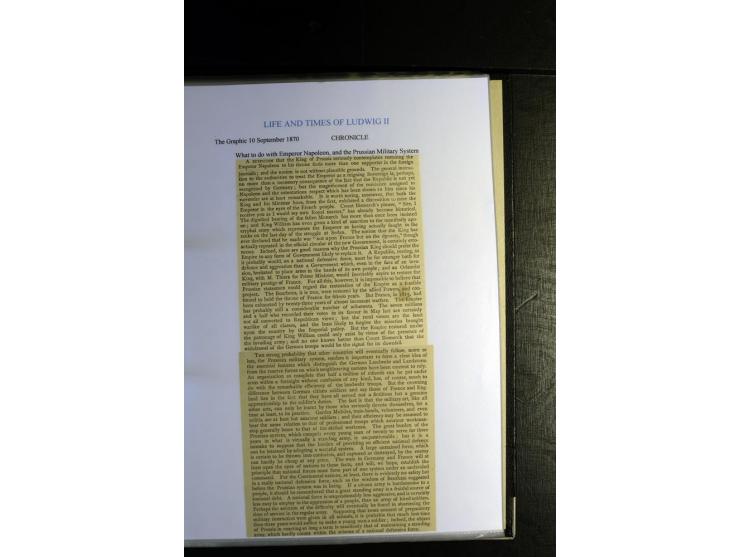 1840/1920, sehr interessante Sammlung ab Vorphila, außerdem etliche, auch bessere Ansichts- und Werbekarten, dekorative vorge