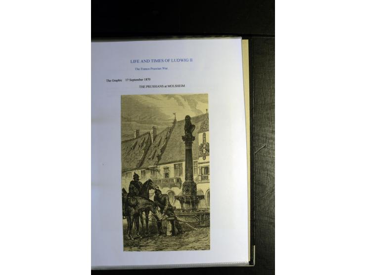 1840/1920, sehr interessante Sammlung ab Vorphila, außerdem etliche, auch bessere Ansichts- und Werbekarten, dekorative vorge