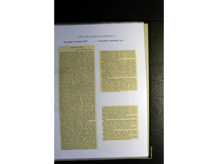 1840/1920, sehr interessante Sammlung ab Vorphila, außerdem etliche, auch bessere Ansichts- und Werbekarten, dekorative vorge