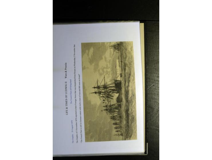 1840/1920, sehr interessante Sammlung ab Vorphila, außerdem etliche, auch bessere Ansichts- und Werbekarten, dekorative vorge