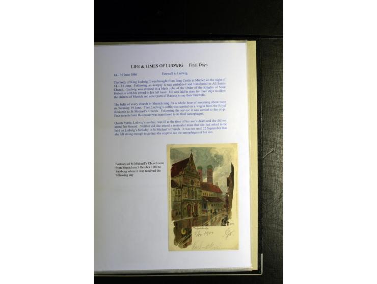 1840/1920, sehr interessante Sammlung ab Vorphila, außerdem etliche, auch bessere Ansichts- und Werbekarten, dekorative vorge