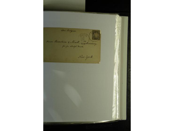 1840/1920, sehr interessante Sammlung ab Vorphila, außerdem etliche, auch bessere Ansichts- und Werbekarten, dekorative vorge