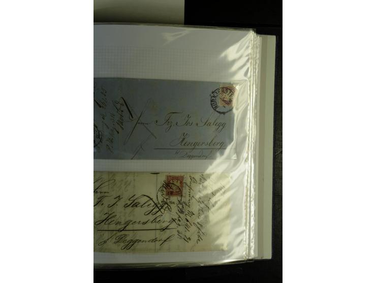 1840/1920, sehr interessante Sammlung ab Vorphila, außerdem etliche, auch bessere Ansichts- und Werbekarten, dekorative vorge