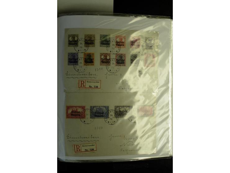 1840/1920, sehr interessante Sammlung ab Vorphila, außerdem etliche, auch bessere Ansichts- und Werbekarten, dekorative vorge