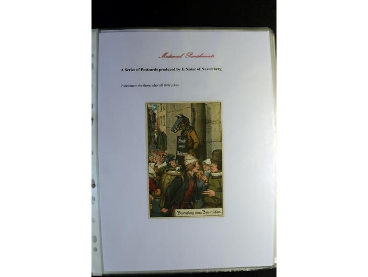 1840/1920, sehr interessante Sammlung ab Vorphila, außerdem etliche, auch bessere Ansichts- und Werbekarten, dekorative vorge