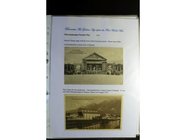 1840/1920, sehr interessante Sammlung ab Vorphila, außerdem etliche, auch bessere Ansichts- und Werbekarten, dekorative vorge