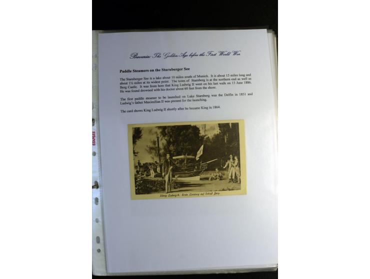 1840/1920, sehr interessante Sammlung ab Vorphila, außerdem etliche, auch bessere Ansichts- und Werbekarten, dekorative vorge