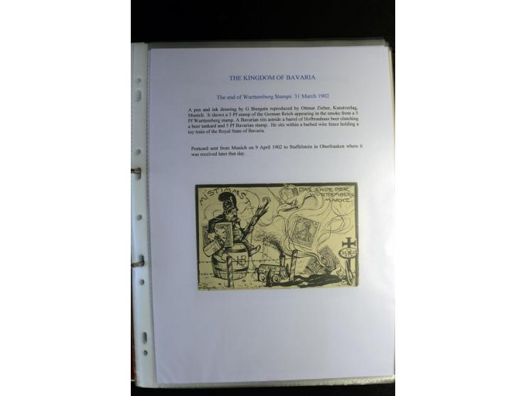 1840/1920, sehr interessante Sammlung ab Vorphila, außerdem etliche, auch bessere Ansichts- und Werbekarten, dekorative vorge