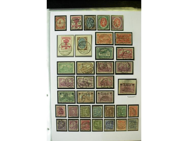 1872/1945, umfangreiche gestempelte Sammlung mit einer Vielzahl an besseren Werten und Besonderheiten, dabei Mi.-Nr. 1-11, 16
