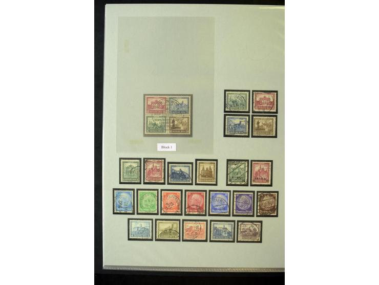 1872/1945, umfangreiche gestempelte Sammlung mit einer Vielzahl an besseren Werten und Besonderheiten, dabei Mi.-Nr. 1-11, 16