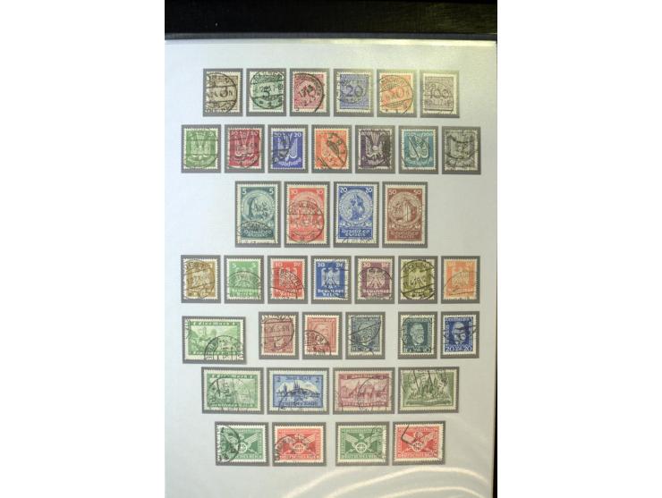 1872/1945, umfangreiche gestempelte Sammlung mit einer Vielzahl an besseren Werten und Besonderheiten, dabei Mi.-Nr. 1-11, 16