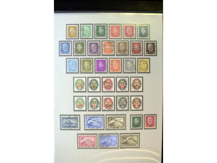 1872/1945, umfangreiche gestempelte Sammlung mit einer Vielzahl an besseren Werten und Besonderheiten, dabei Mi.-Nr. 1-11, 16