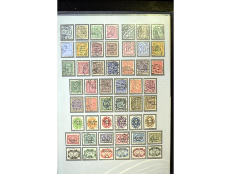 1872/1945, umfangreiche gestempelte Sammlung mit einer Vielzahl an besseren Werten und Besonderheiten, dabei Mi.-Nr. 1-11, 16