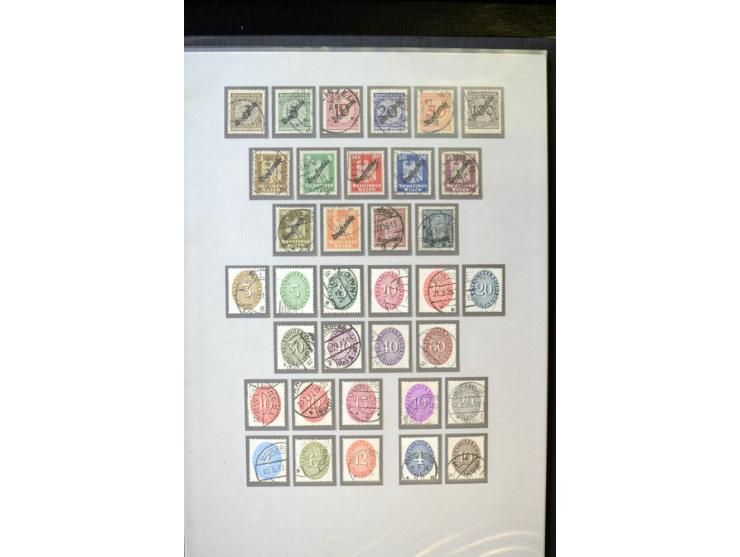 1872/1945, umfangreiche gestempelte Sammlung mit einer Vielzahl an besseren Werten und Besonderheiten, dabei Mi.-Nr. 1-11, 16