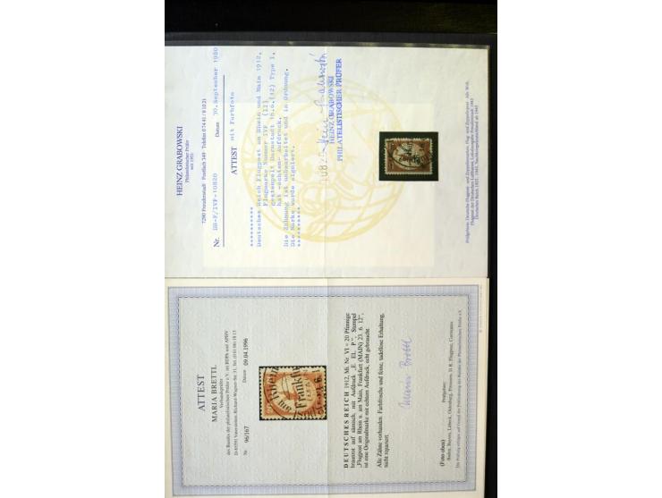 1872/1945, umfangreiche gestempelte Sammlung mit einer Vielzahl an besseren Werten und Besonderheiten, dabei Mi.-Nr. 1-11, 16