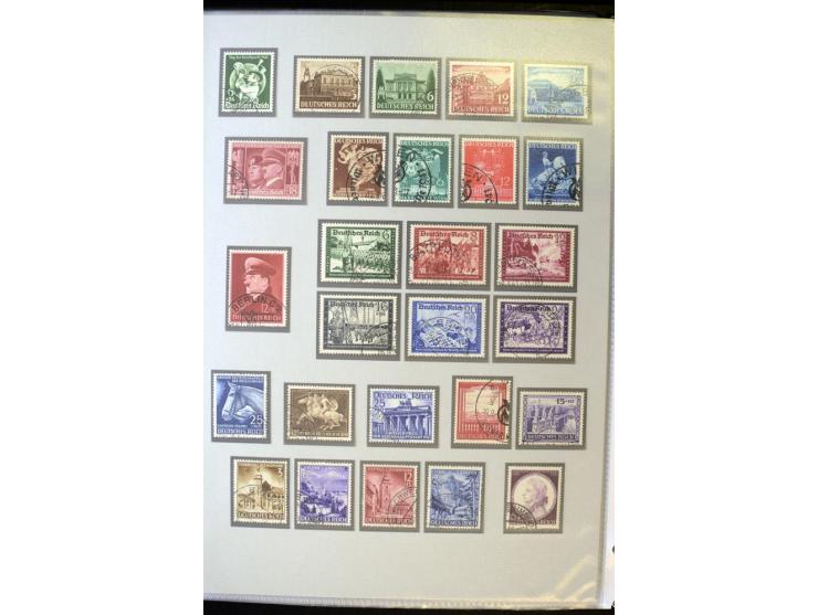 1872/1945, umfangreiche gestempelte Sammlung mit einer Vielzahl an besseren Werten und Besonderheiten, dabei Mi.-Nr. 1-11, 16