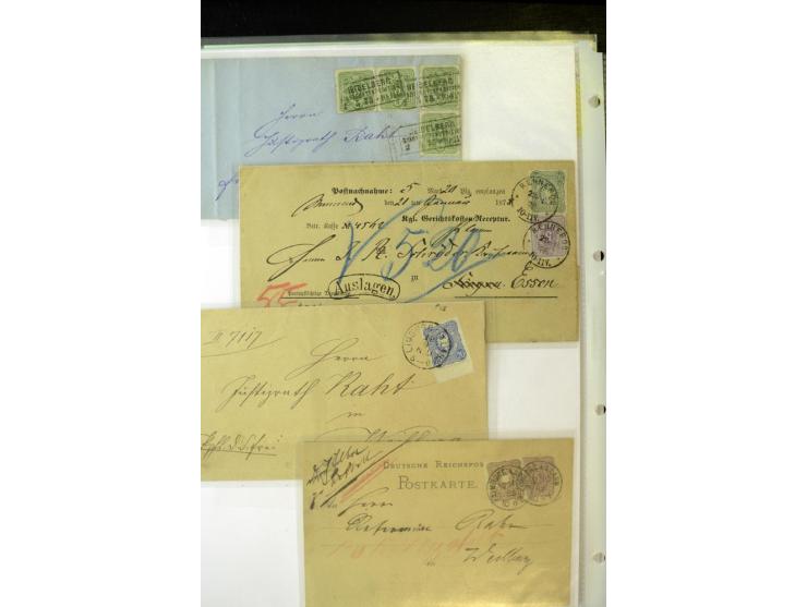 1872/1945, umfangreiche gestempelte Sammlung mit einer Vielzahl an besseren Werten und Besonderheiten, dabei Mi.-Nr. 1-11, 16
