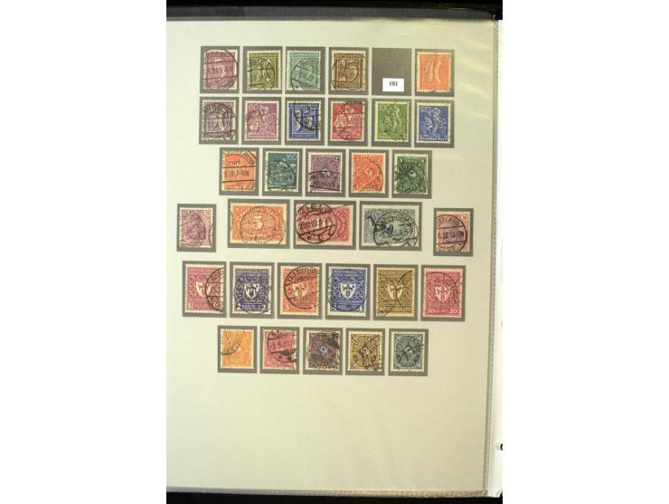 1872/1945, umfangreiche gestempelte Sammlung mit einer Vielzahl an besseren Werten und Besonderheiten, dabei Mi.-Nr. 1-11, 16