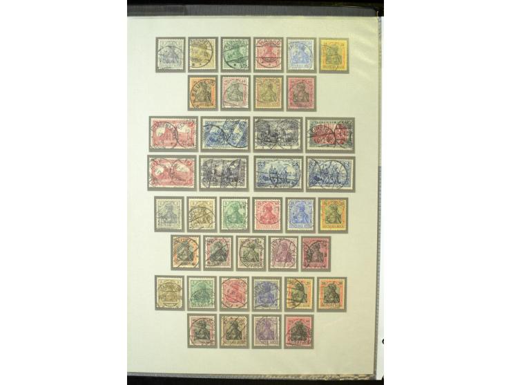 1872/1945, umfangreiche gestempelte Sammlung mit einer Vielzahl an besseren Werten und Besonderheiten, dabei Mi.-Nr. 1-11, 16