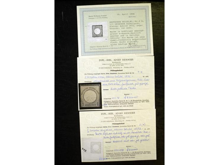 1872/1932, ungebrauchte, teils postfrische und gestempelte Sammlung mit Schwerpunkt Kaiserreich, einiges auch doppelt; viele 