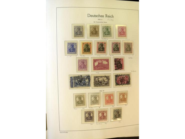1872/1932, ungebrauchte, teils postfrische und gestempelte Sammlung mit Schwerpunkt Kaiserreich, einiges auch doppelt; viele 