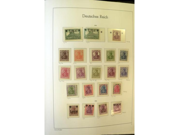 1872/1932, ungebrauchte, teils postfrische und gestempelte Sammlung mit Schwerpunkt Kaiserreich, einiges auch doppelt; viele 