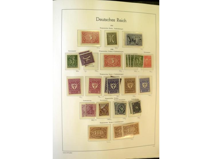 1872/1932, ungebrauchte, teils postfrische und gestempelte Sammlung mit Schwerpunkt Kaiserreich, einiges auch doppelt; viele 