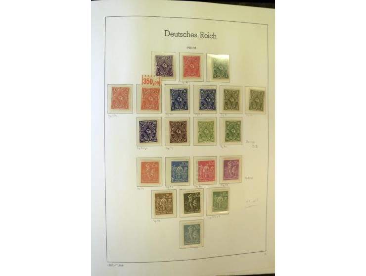 1872/1932, ungebrauchte, teils postfrische und gestempelte Sammlung mit Schwerpunkt Kaiserreich, einiges auch doppelt; viele 