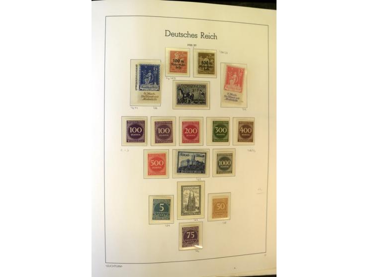 1872/1932, ungebrauchte, teils postfrische und gestempelte Sammlung mit Schwerpunkt Kaiserreich, einiges auch doppelt; viele 