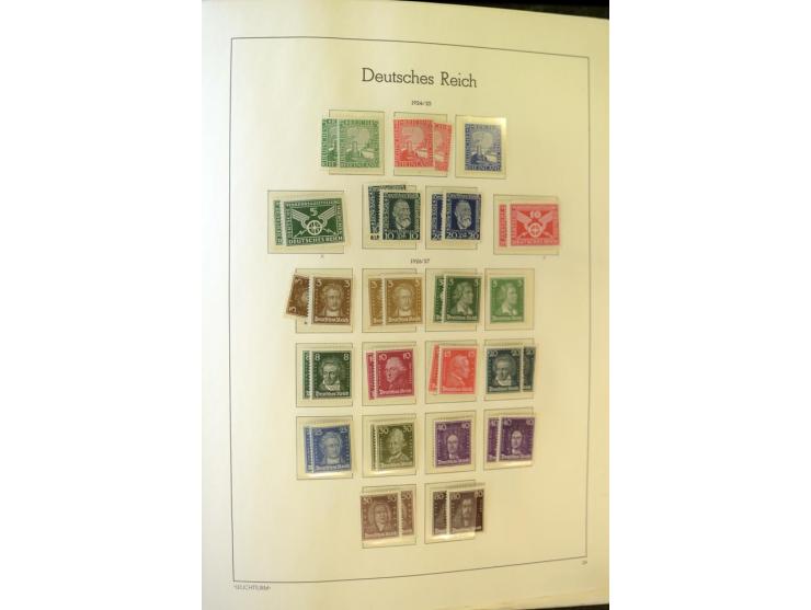 1872/1932, ungebrauchte, teils postfrische und gestempelte Sammlung mit Schwerpunkt Kaiserreich, einiges auch doppelt; viele 
