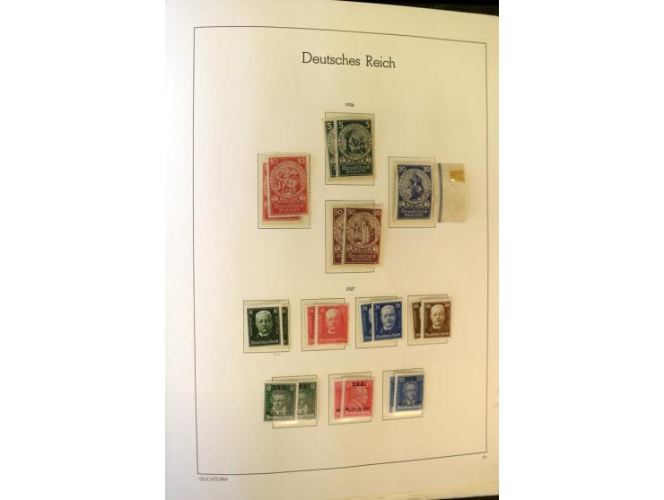 1872/1932, ungebrauchte, teils postfrische und gestempelte Sammlung mit Schwerpunkt Kaiserreich, einiges auch doppelt; viele 