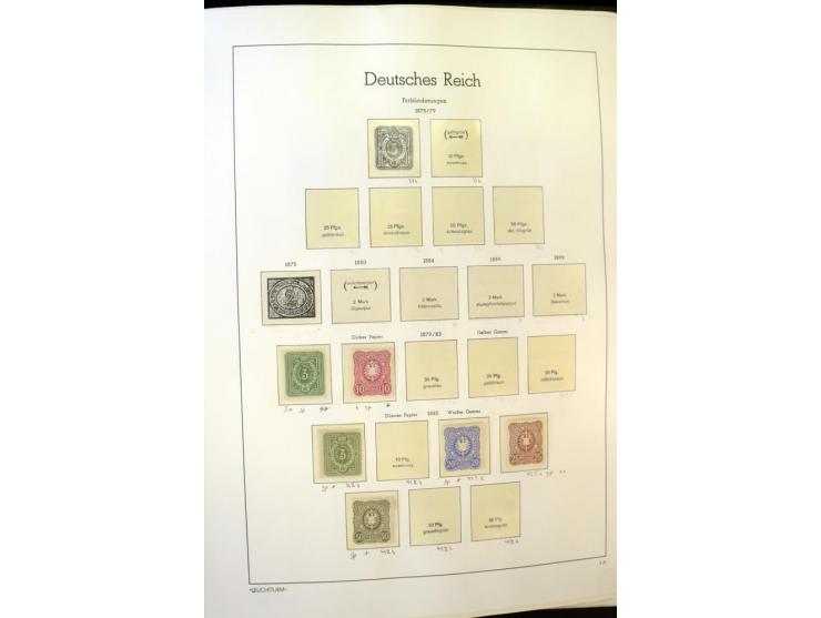 1872/1932, ungebrauchte, teils postfrische und gestempelte Sammlung mit Schwerpunkt Kaiserreich, einiges auch doppelt; viele 