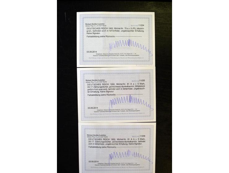 1872/1932, ungebrauchte, teils postfrische und gestempelte Sammlung mit Schwerpunkt Kaiserreich, einiges auch doppelt; viele 