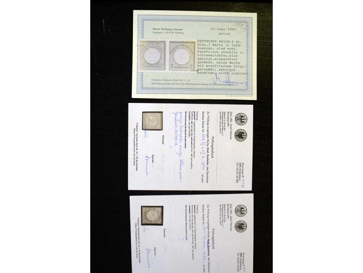 1872/1932, ungebrauchte, teils postfrische und gestempelte Sammlung mit Schwerpunkt Kaiserreich, einiges auch doppelt; viele 