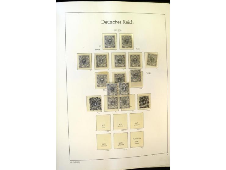 1872/1932, ungebrauchte, teils postfrische und gestempelte Sammlung mit Schwerpunkt Kaiserreich, einiges auch doppelt; viele 