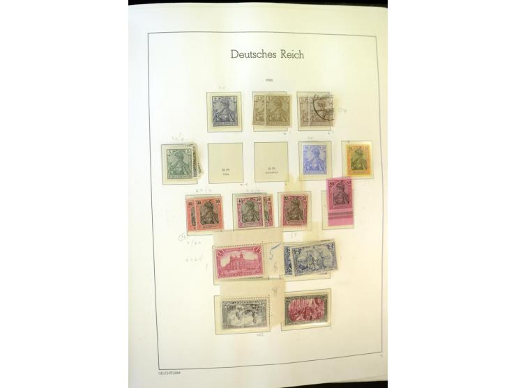 1872/1932, ungebrauchte, teils postfrische und gestempelte Sammlung mit Schwerpunkt Kaiserreich, einiges auch doppelt; viele 