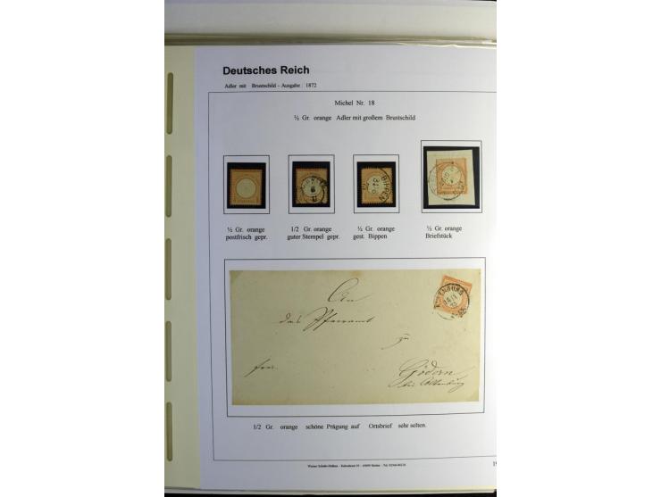 1872/1874, meist ungebrauchte und gestempelte ab Mi.-Nr. 1 (u.a. ungebraucht, doppelt sign. Pfenninger) mit einigen besseren 