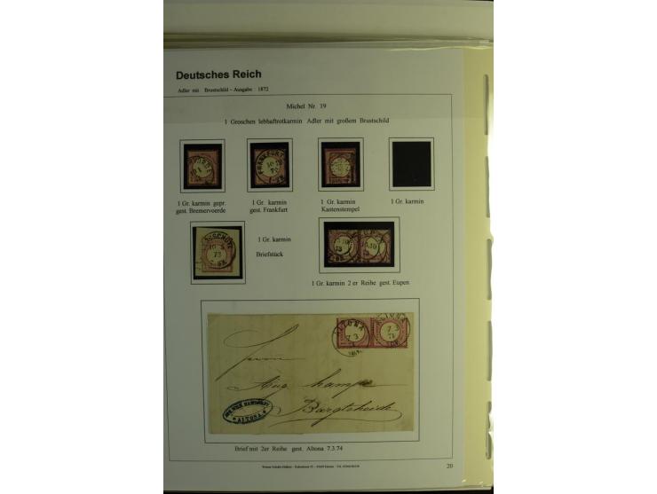 1872/1874, meist ungebrauchte und gestempelte ab Mi.-Nr. 1 (u.a. ungebraucht, doppelt sign. Pfenninger) mit einigen besseren 